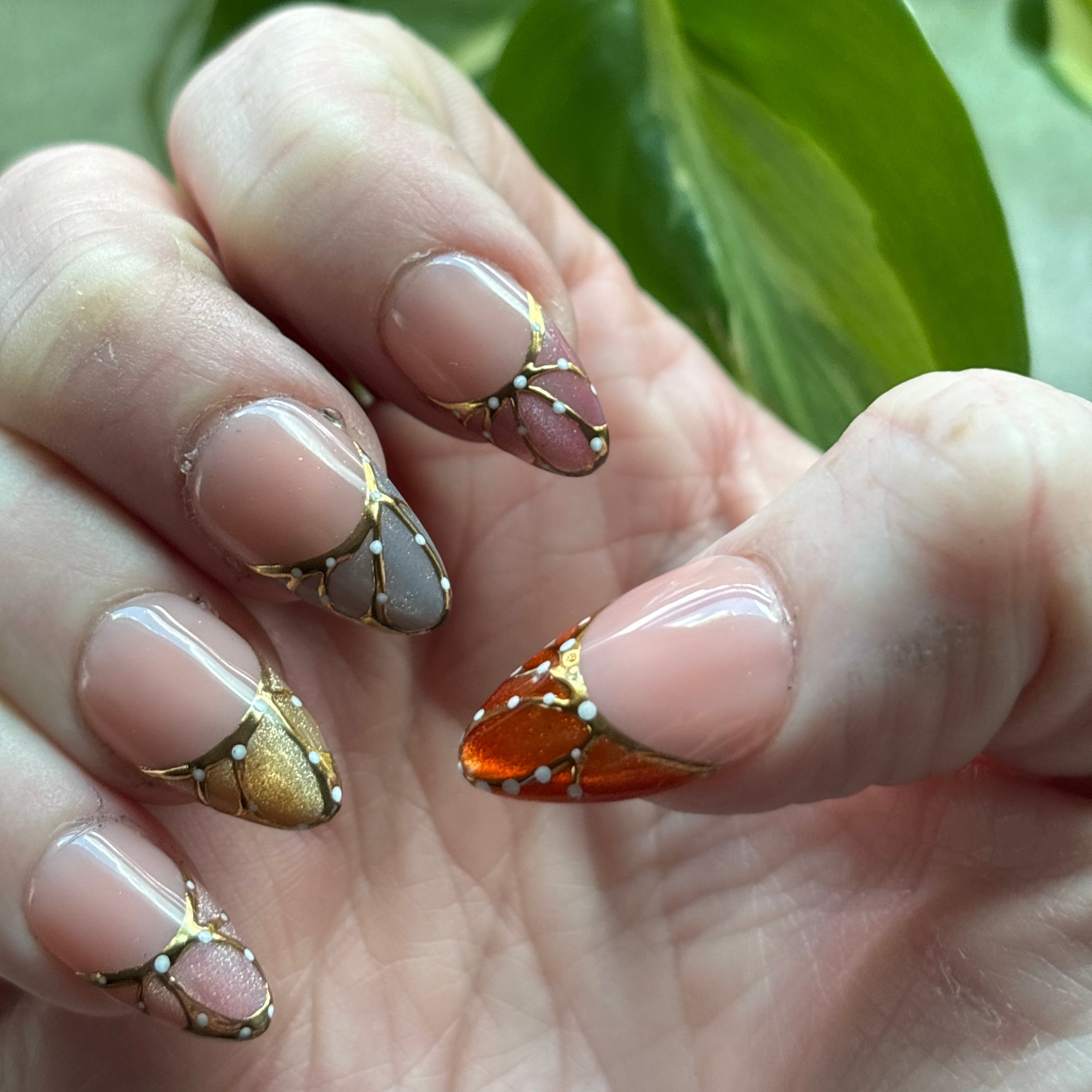 Ethereal Butterfly Cat Eye Press On Nails