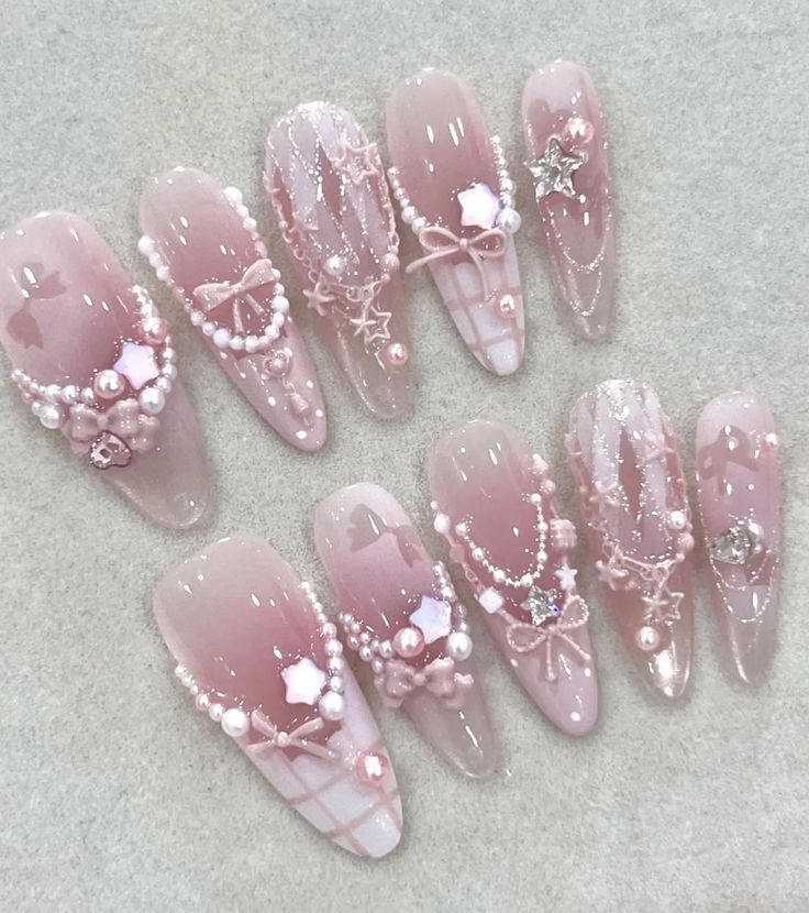 Black Red Flame Metallic Glossy Edgy Press On Nails