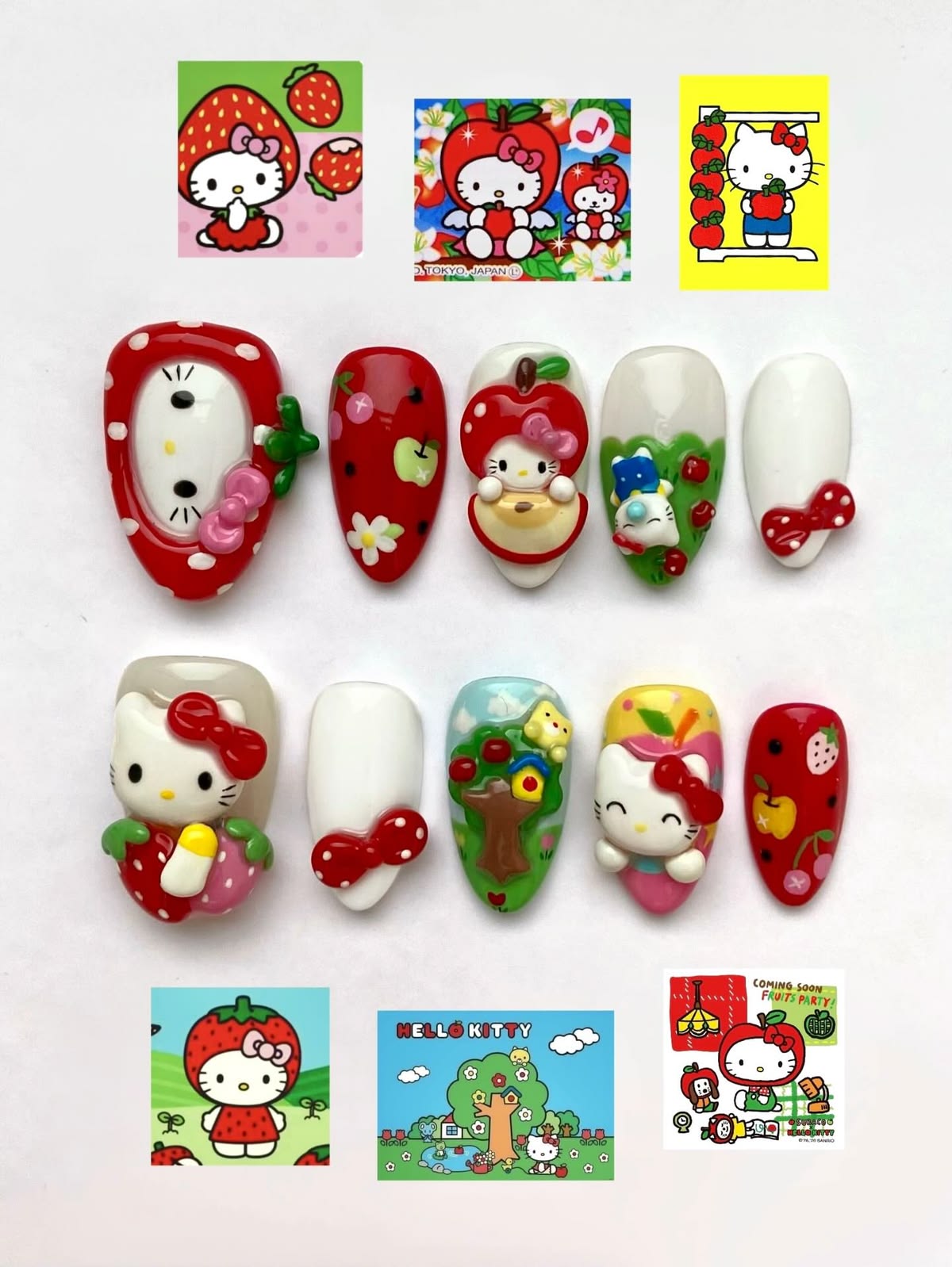 Soft Pink Floral Blossom Gradient Elegant Press On Nails