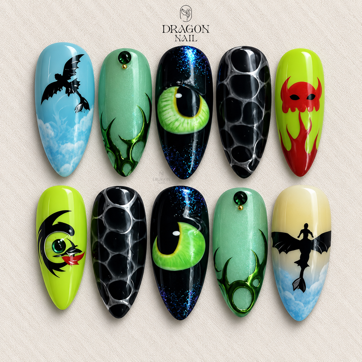 Abstract Gold Elegance Press On Nails