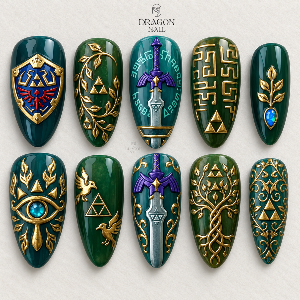 Ancient Relic Mystical Fantasy Press On Nails