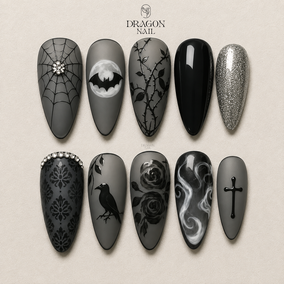 Baroque Royal Ornament Press On Nails