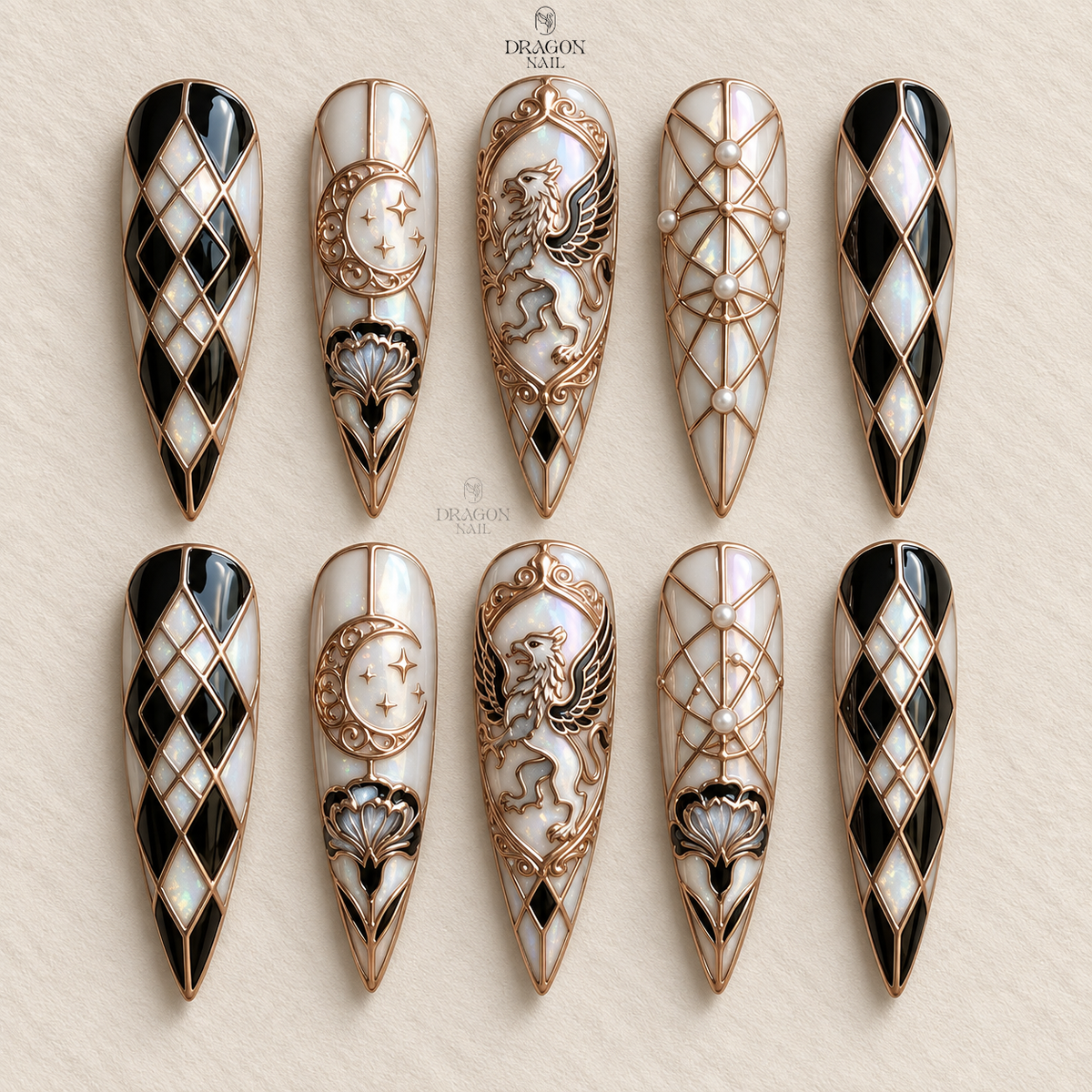 Celestial Cross Press On Nails