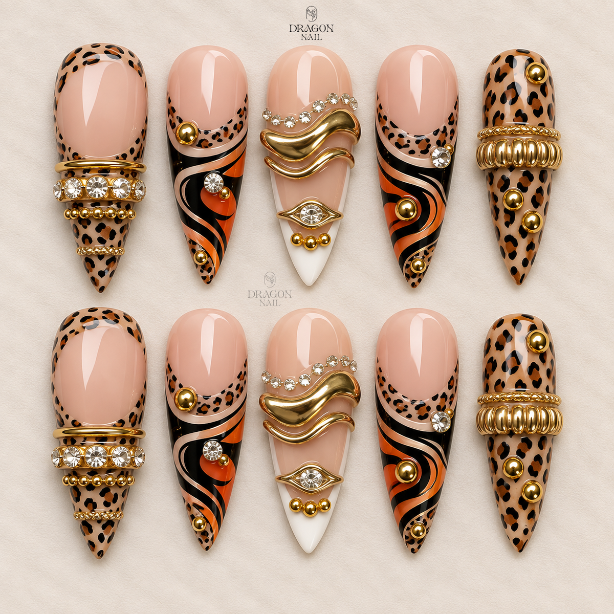 Classic Animal Print Press On Nails