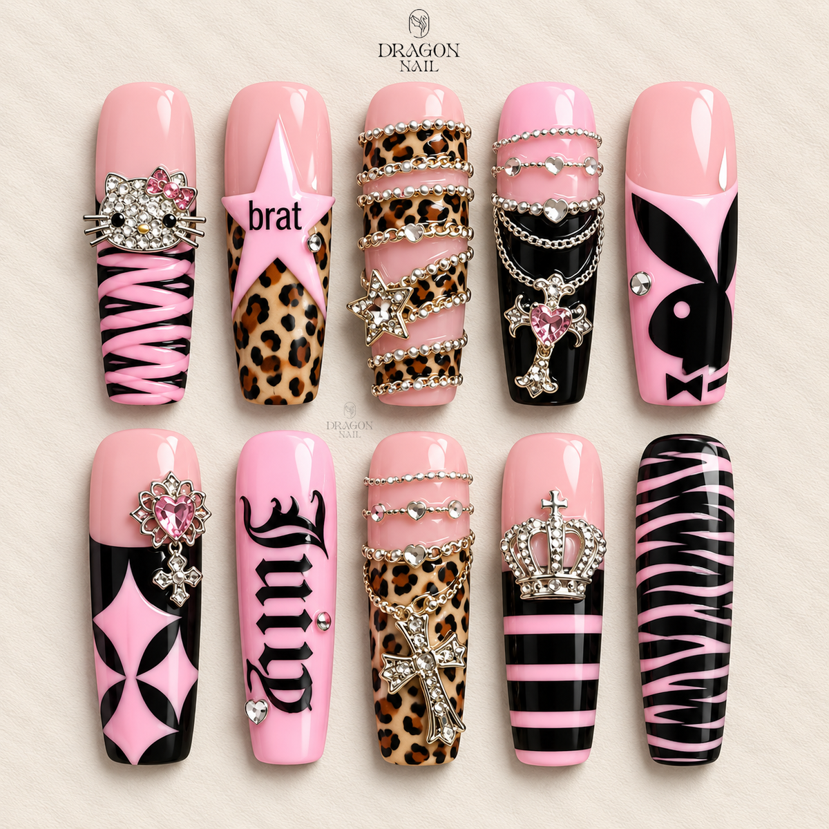 Cozy Holiday Confections Press On Nails