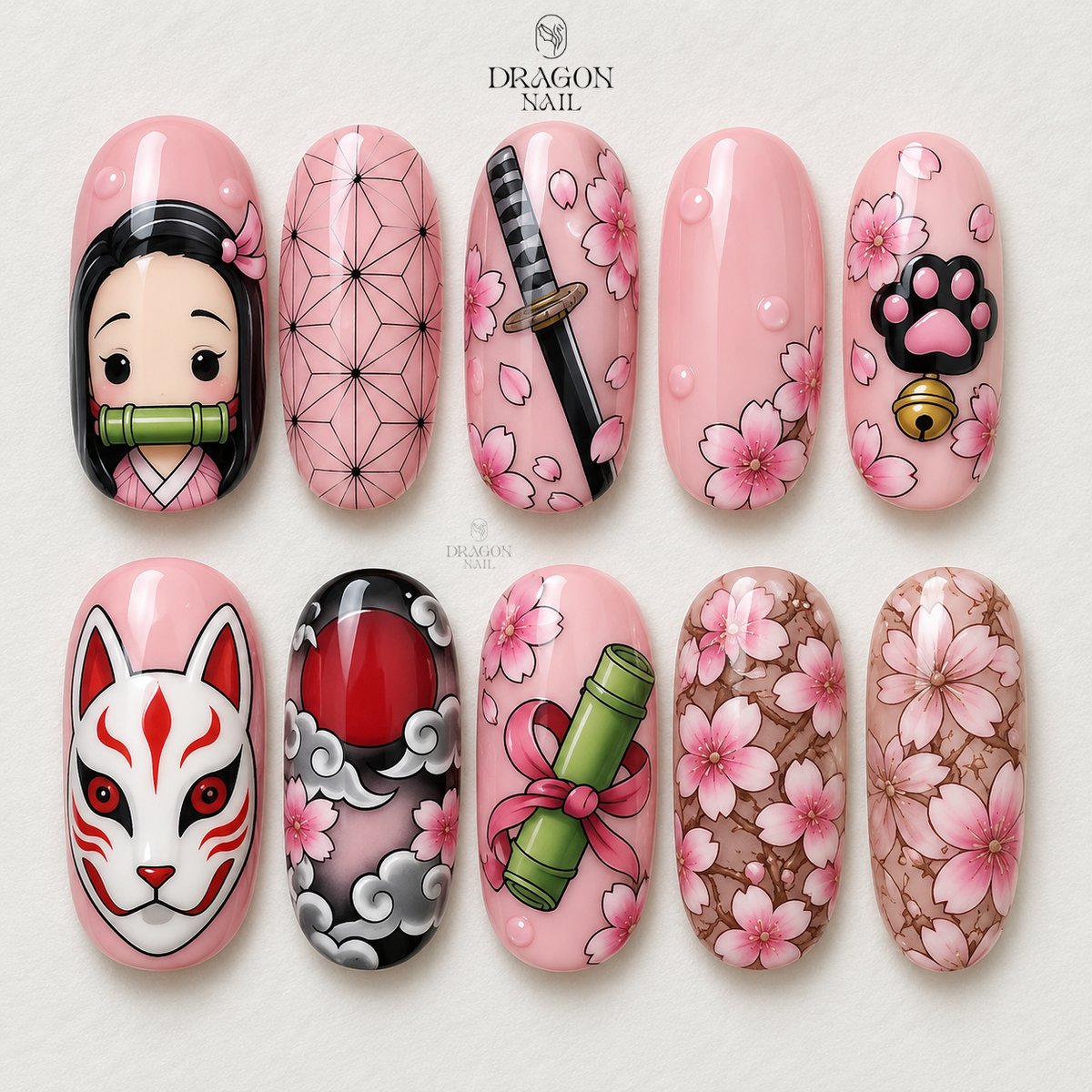 Cute Protective Pink Checkered Press On Nails