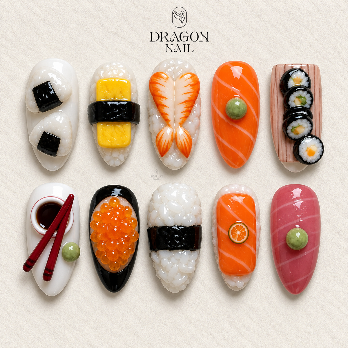 Cute Gourmet Delight Press On Nails