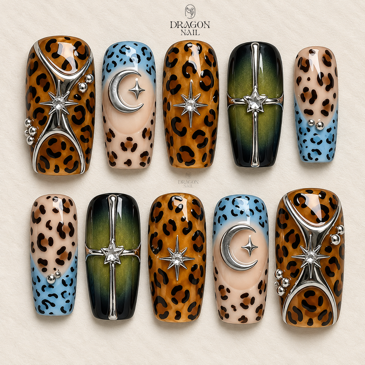 Cute Minimalist Spooky Press On Nails