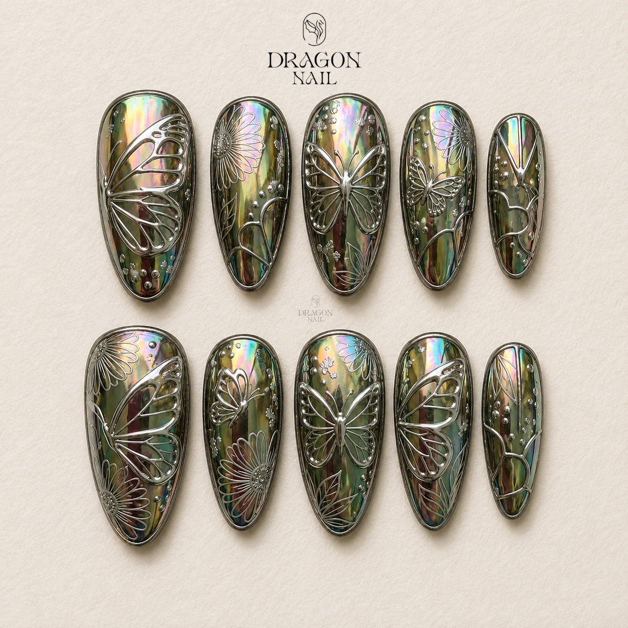 Dramatic Enchanted Gothic Press On Nails