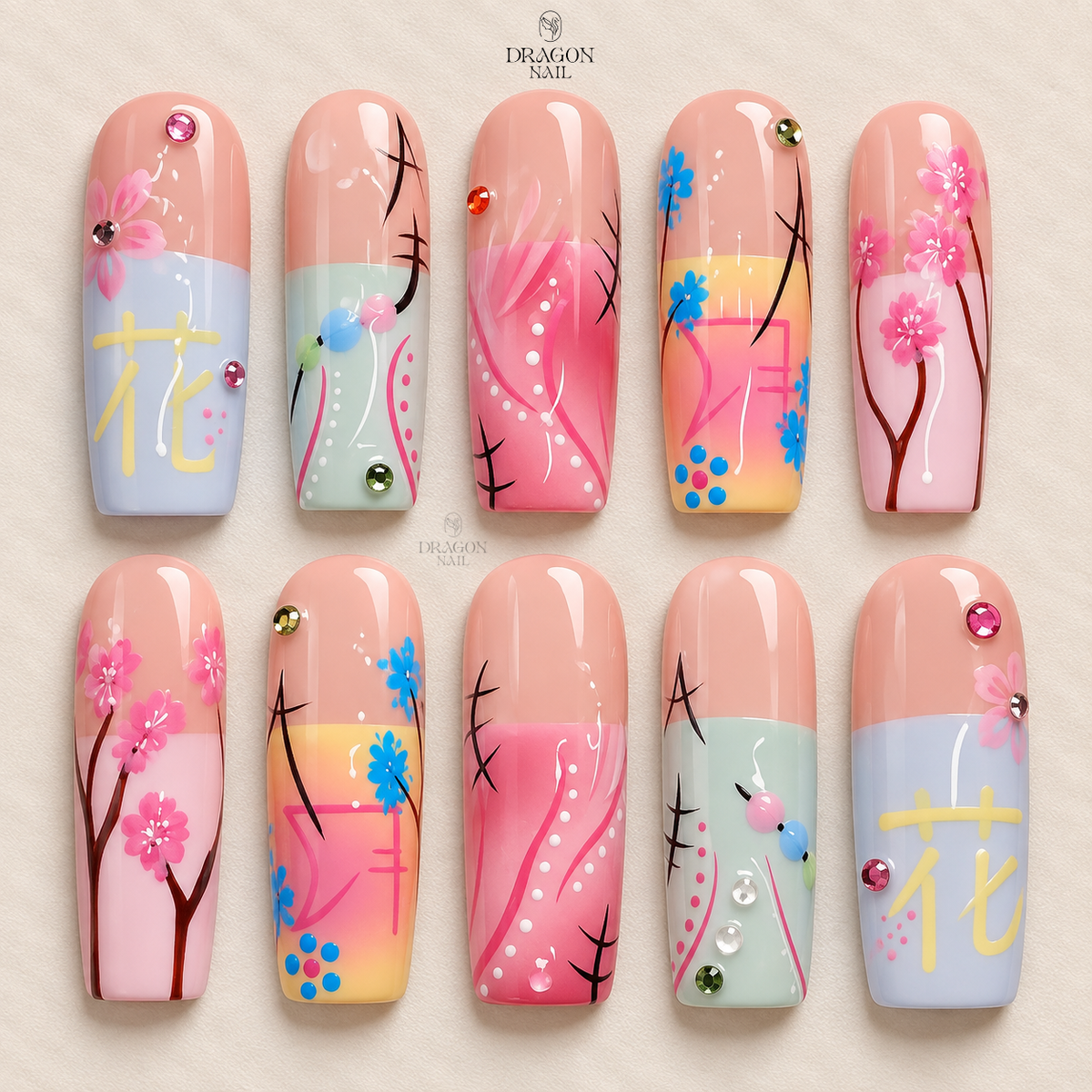 Dramatic Enchanted Gothic Press On Nails