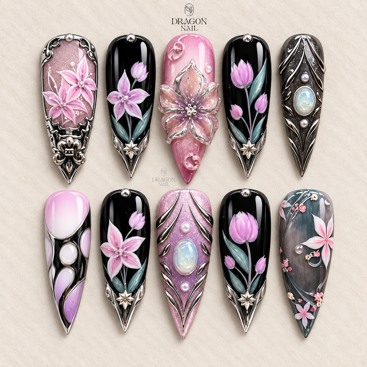 Earth Tone Chic Press On Nails