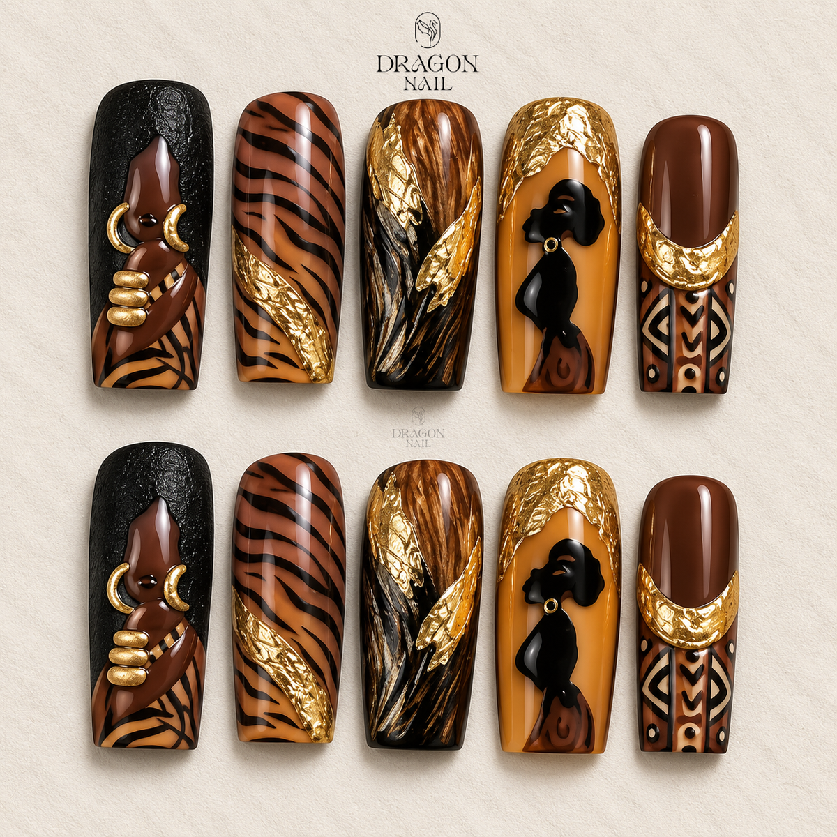 Enchanted Midnight Magic Press On Nails