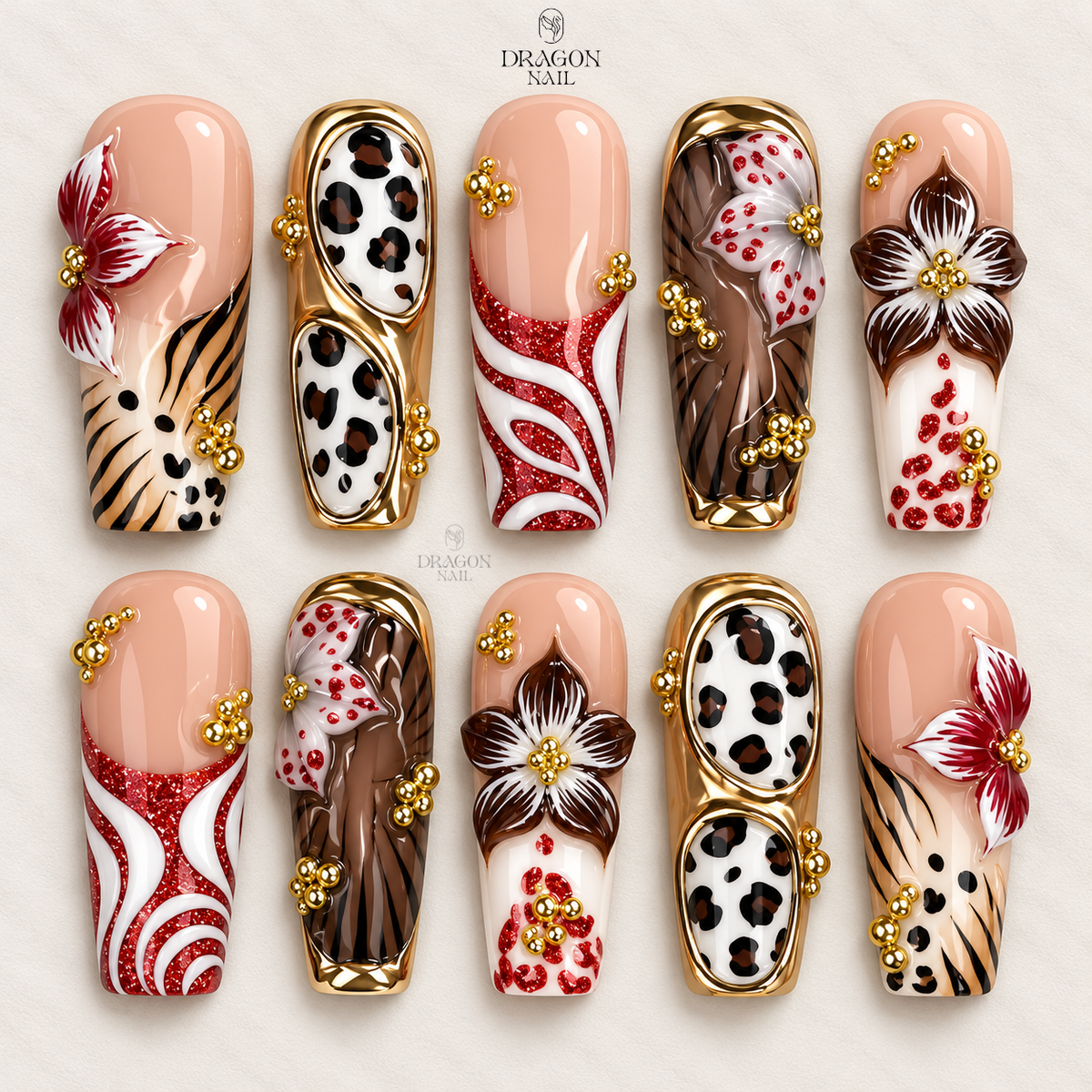 Enchanting Woodland Winter Press On Nails
