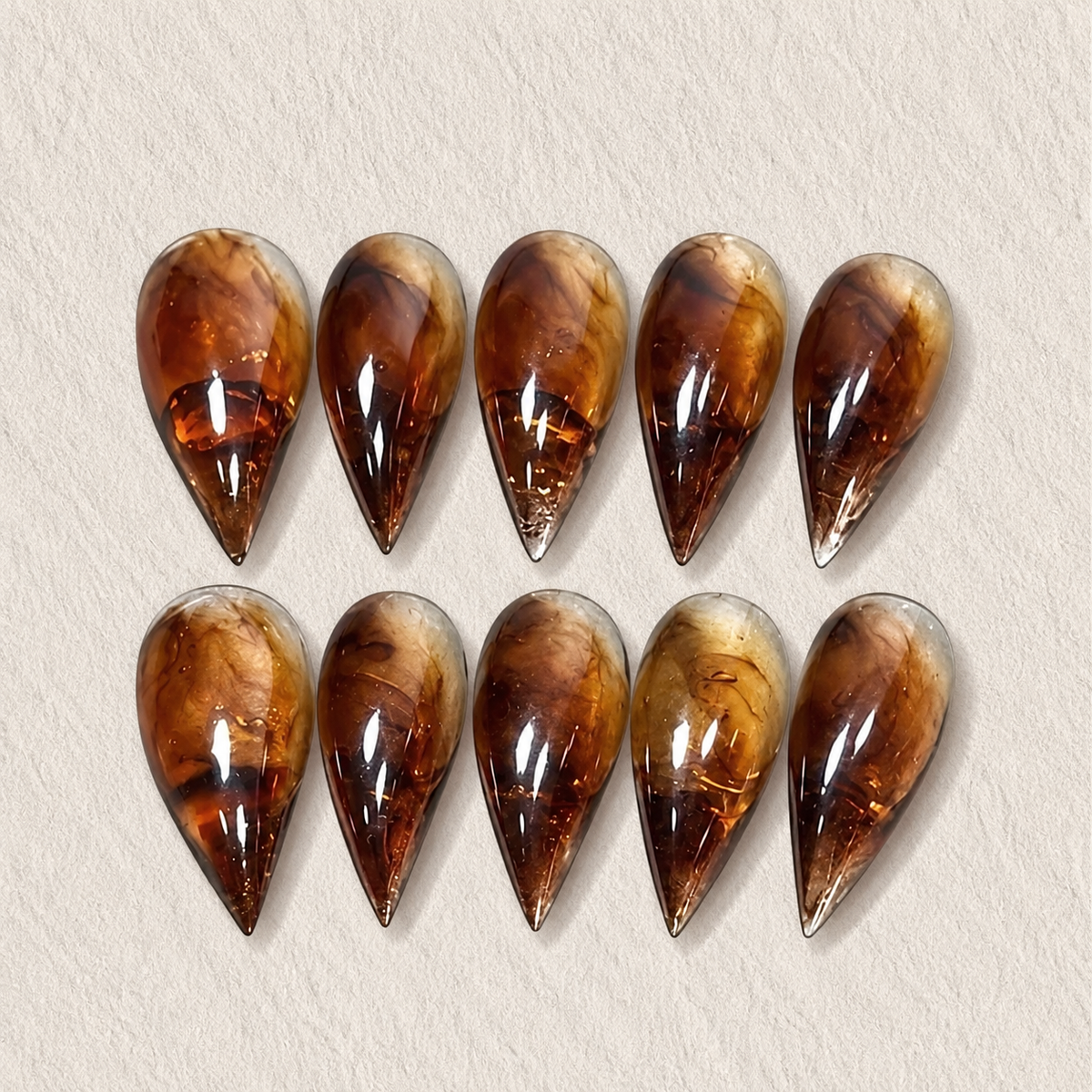 Festive Armor Claw Press On Nails