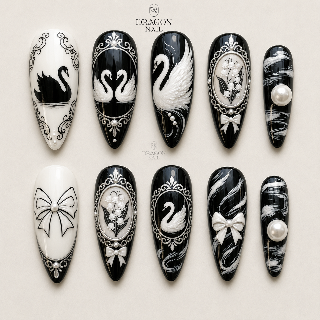Dark Enchanted Gothic Press On Nails