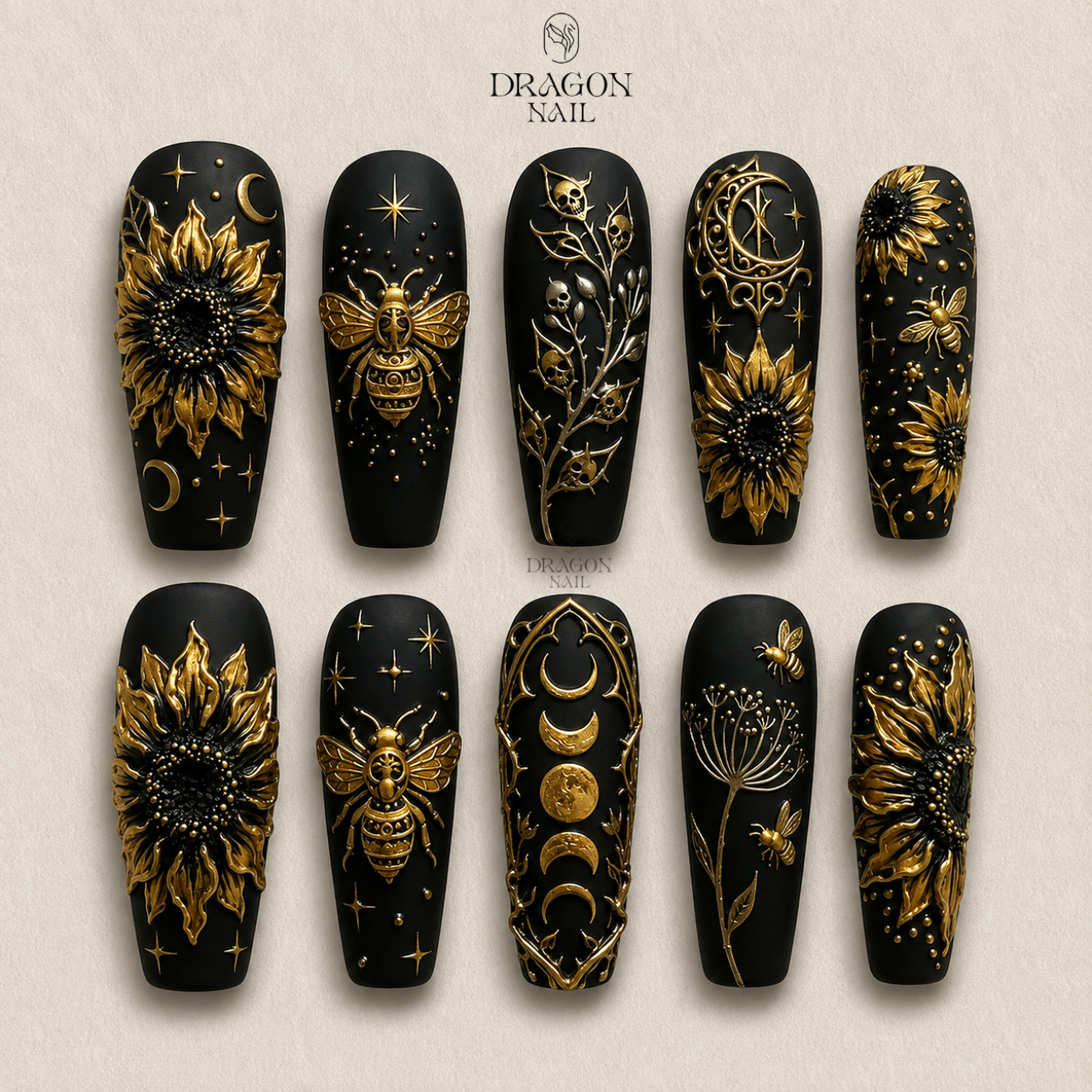 Frozen Celestial Crystal Press On Nails