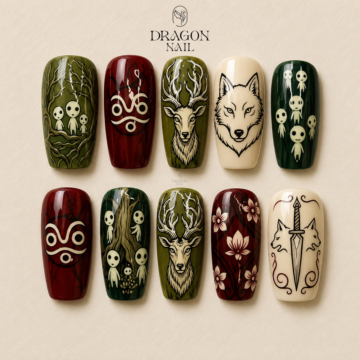 Enchanted Dark Elegance Press On Nails