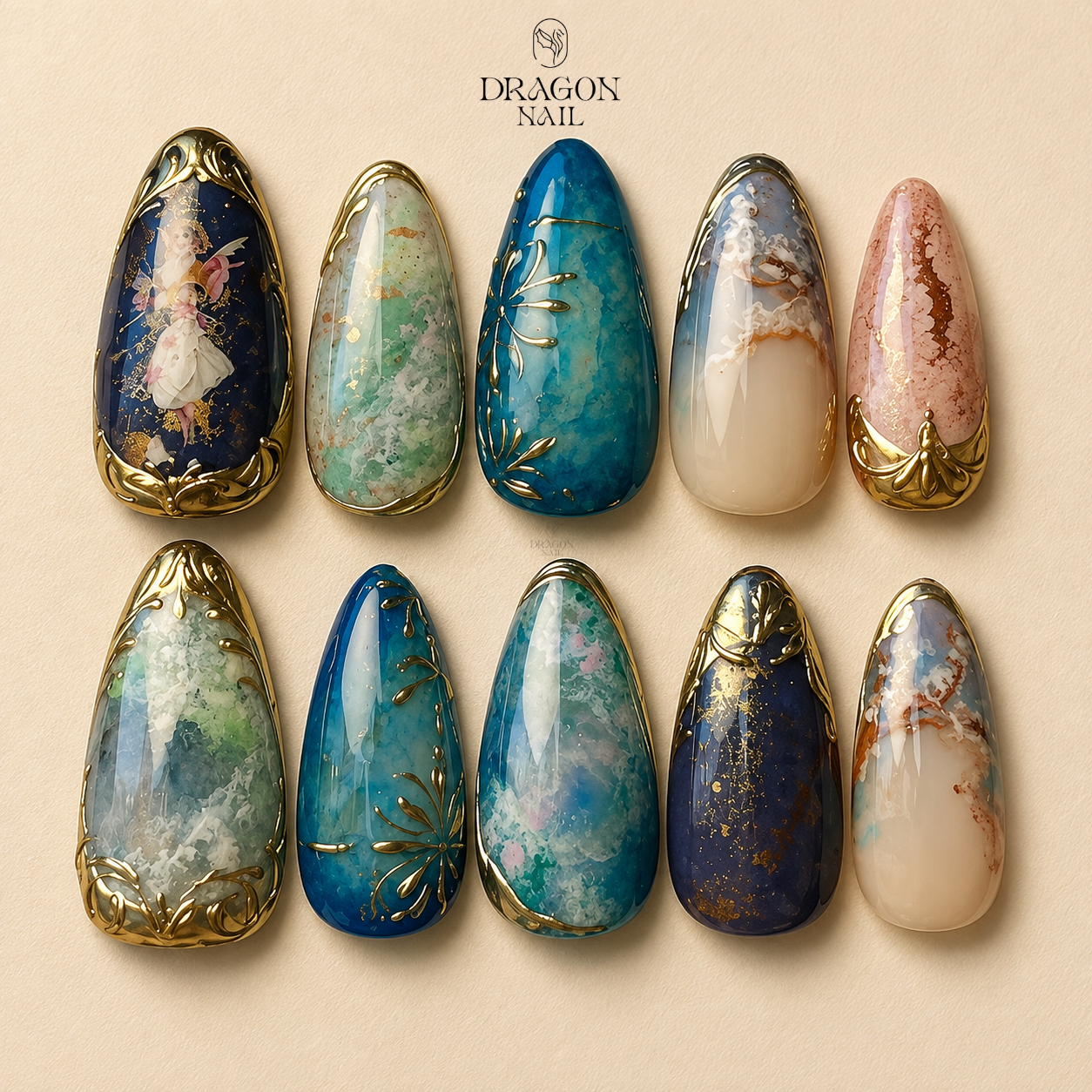 Luxurious Dark Enchanted Press On Nails