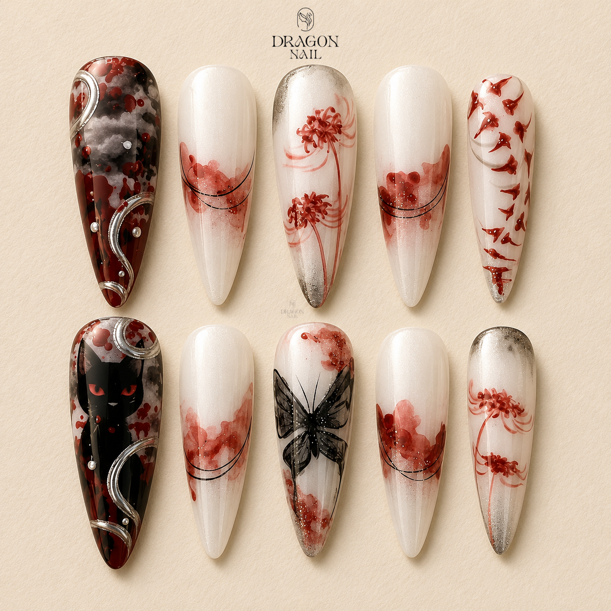 Luxurious Enchanted Gothic Press On Nails