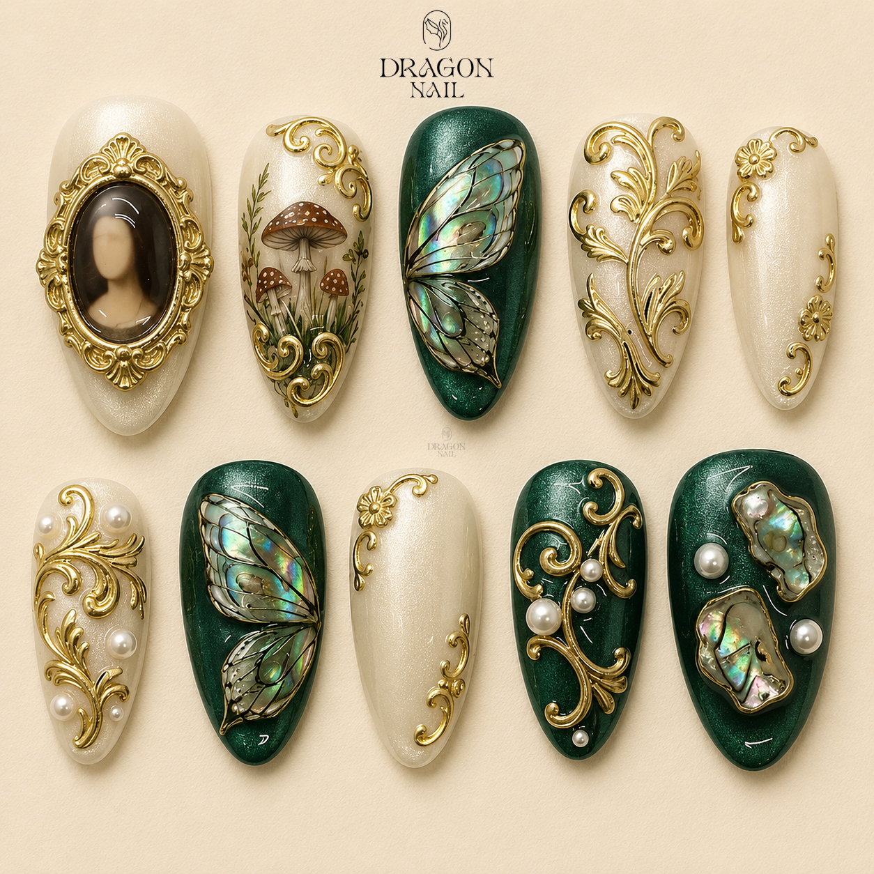 Royal Enchanted Gothic Press On Nails