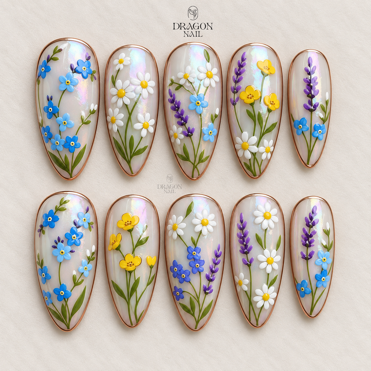 Luxurious Gothic Fantasy Press On Nails