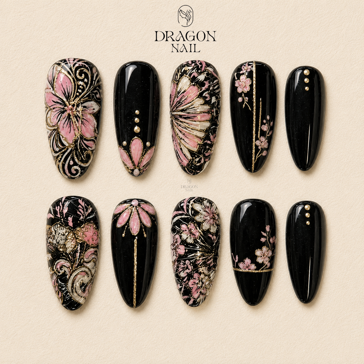 Luxurious Enchanted Dark Fantasy Press On Nails