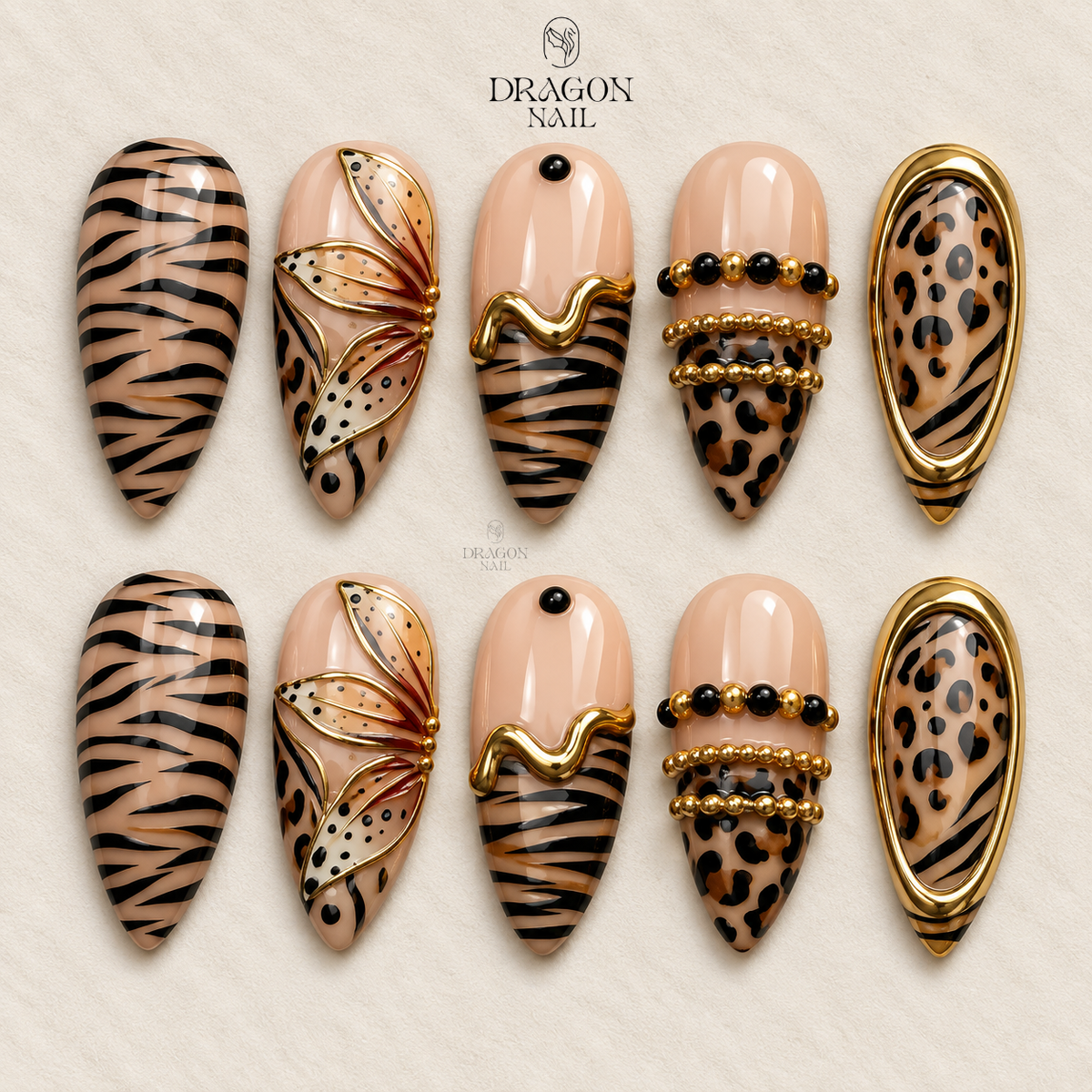 Luxury Wild Pattern Press On Nails