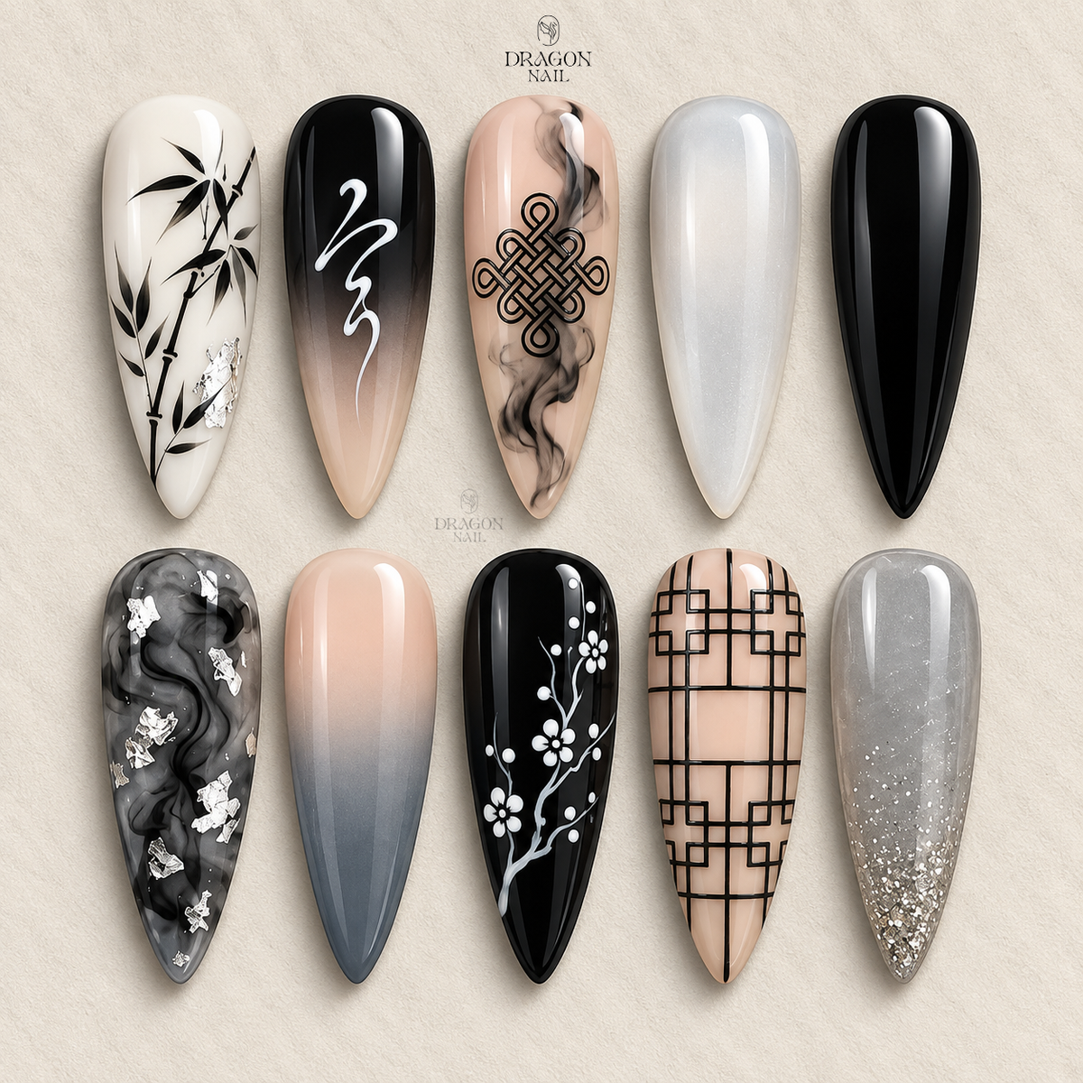 Minimalist Zen Elegance Press On Nails