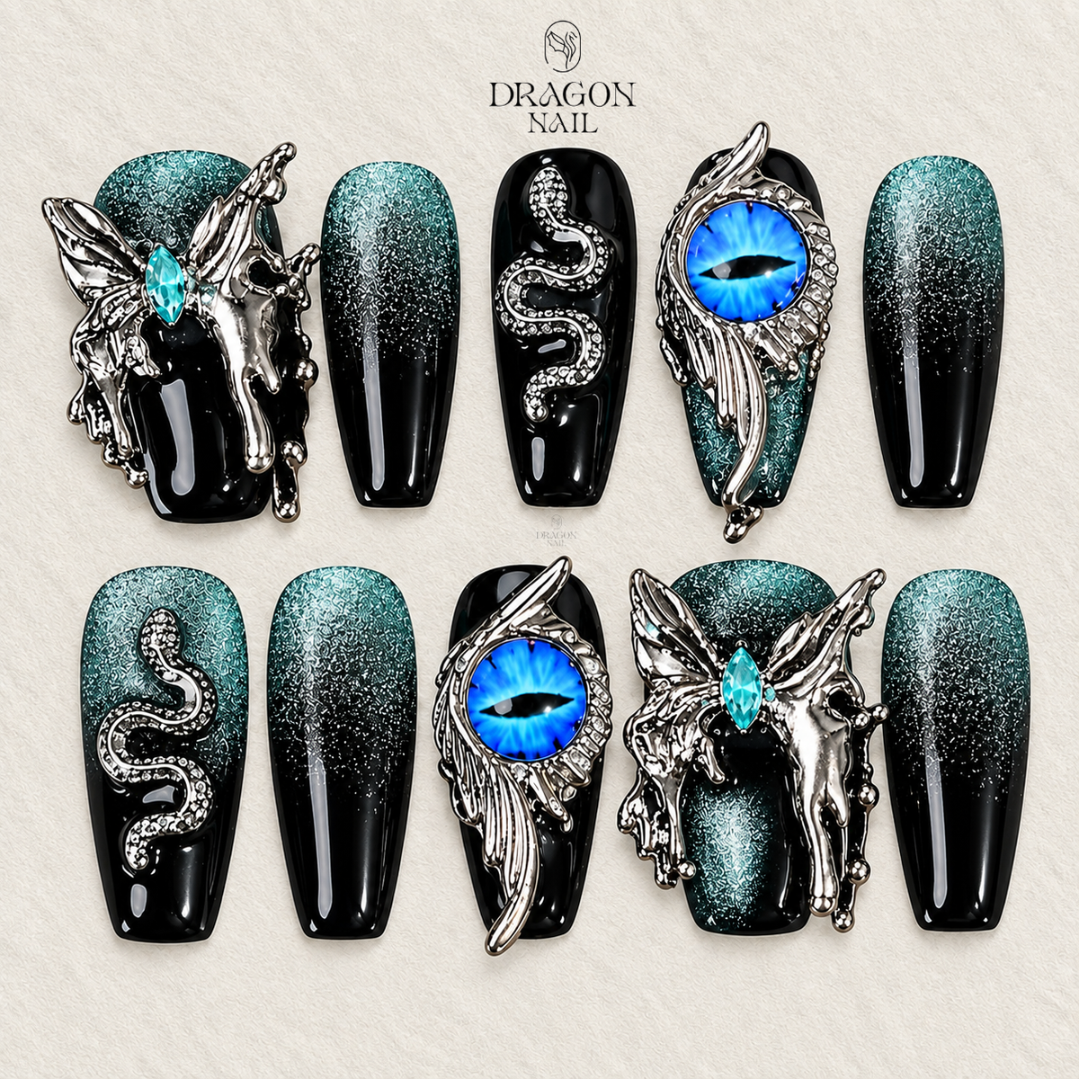 Mystic Dragon Eye Press On Nails