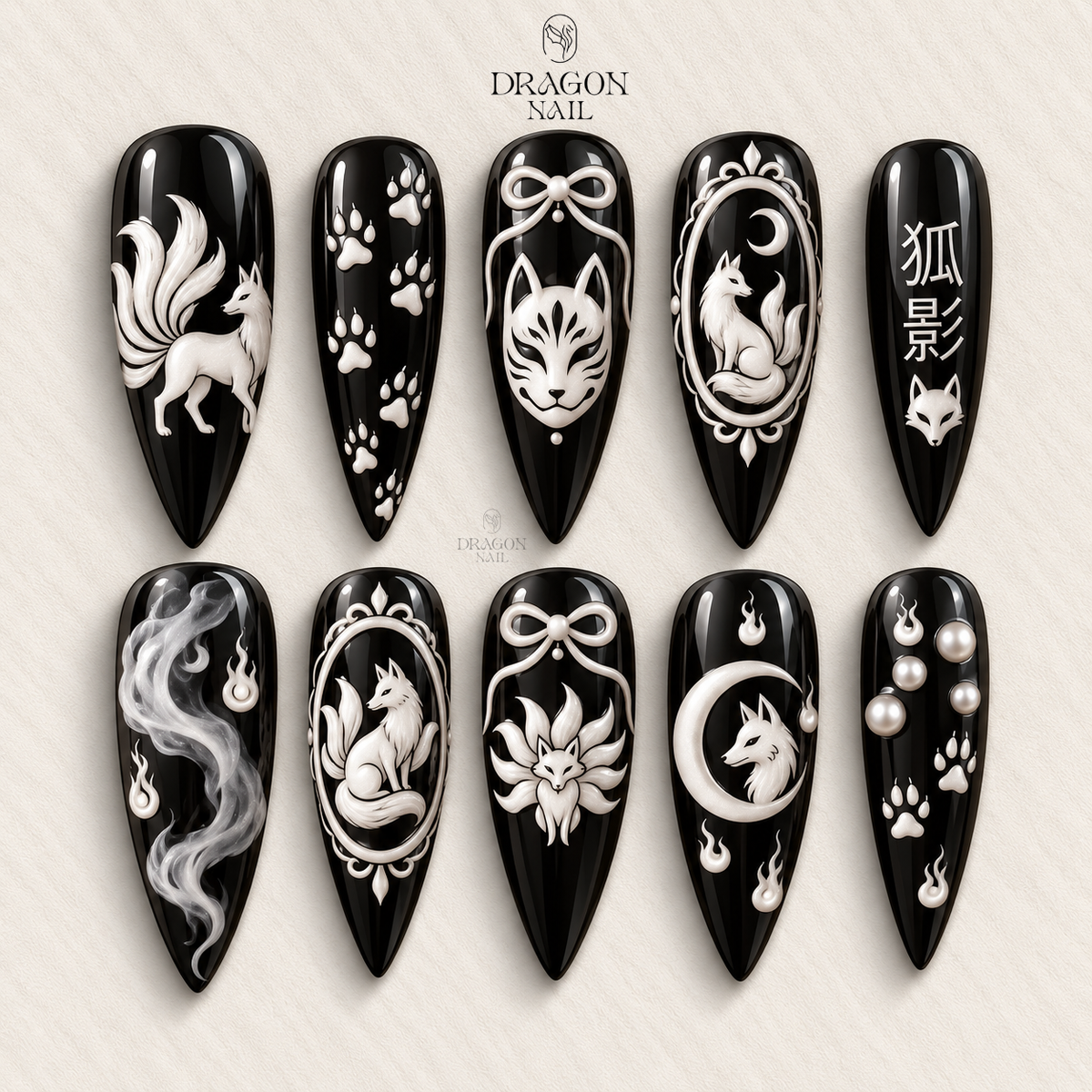 Mystical Fox Spirit Press On Nails