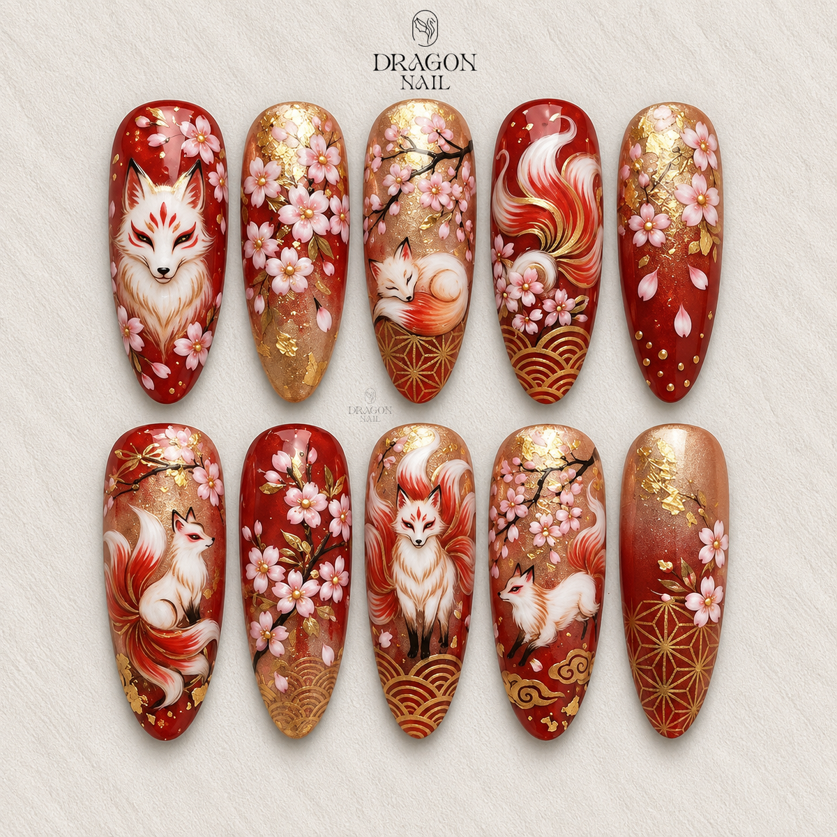 Mystical Fox Spirit Press On Nails