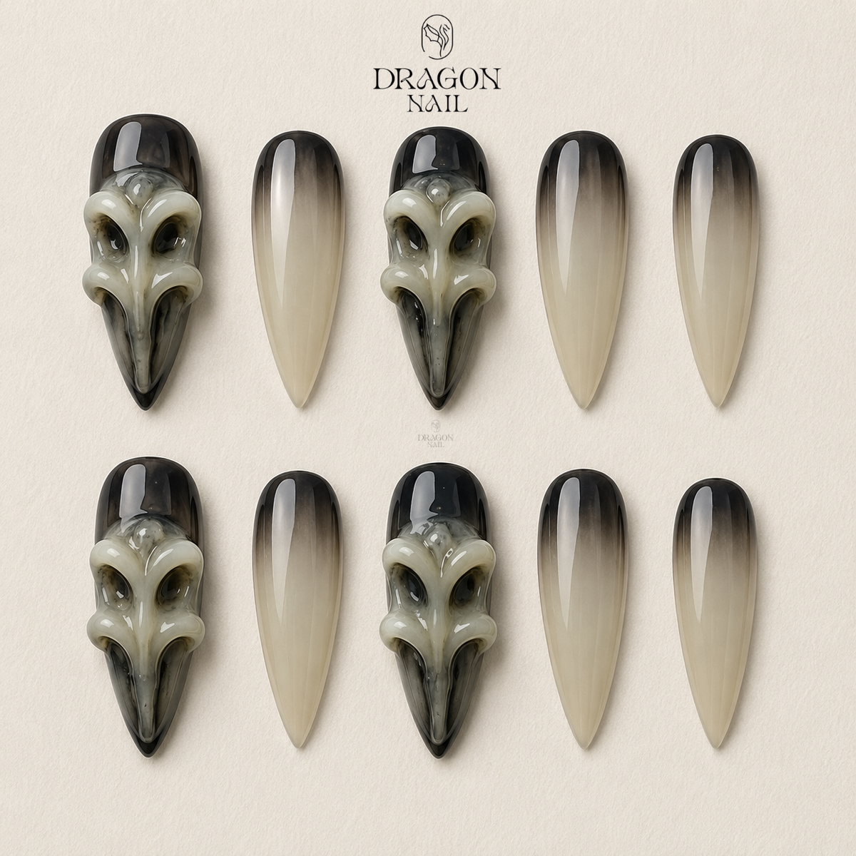 Obsidian Luxury Press On Nails