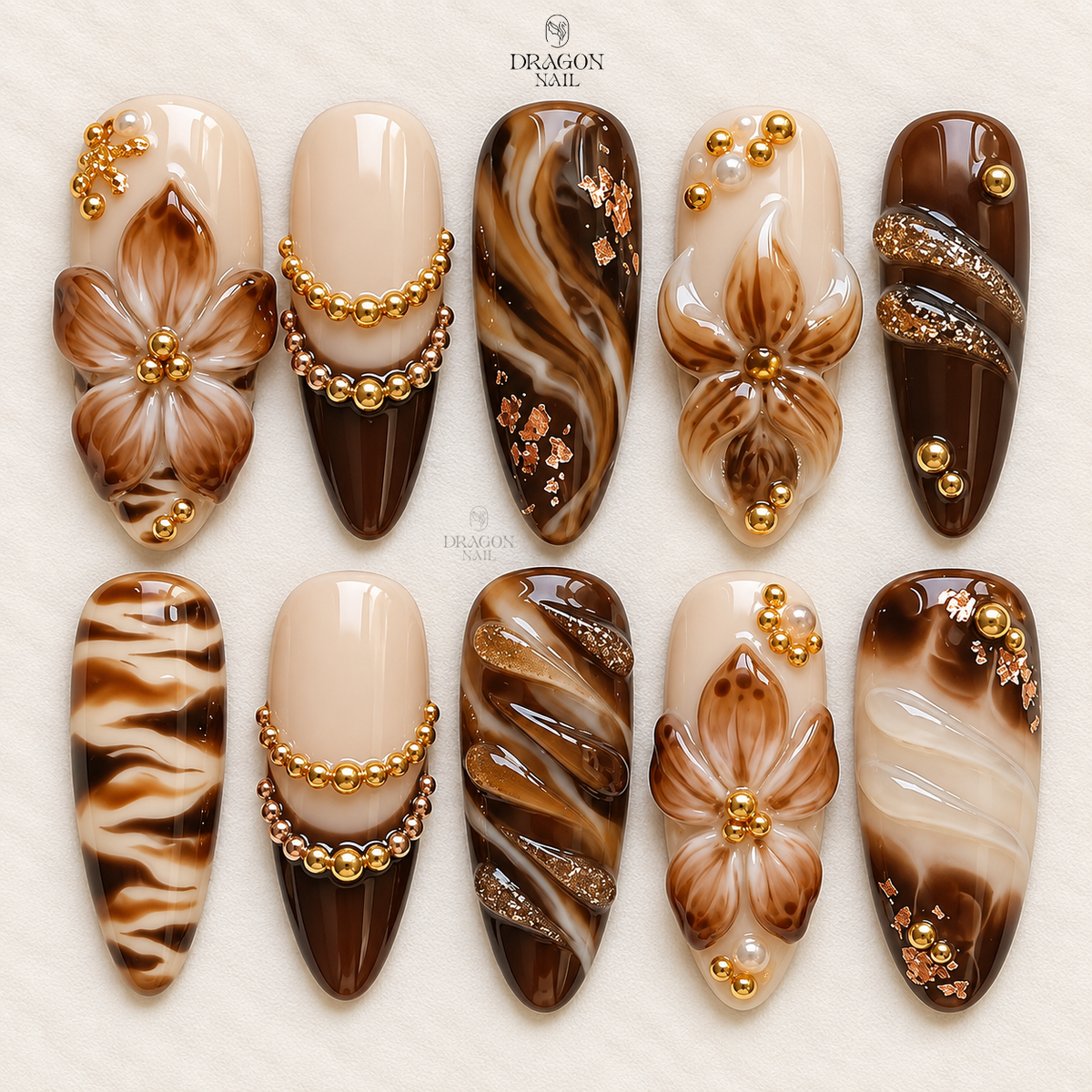 Pastel Gothic Lace Bow Elegant Charm Press On Nails