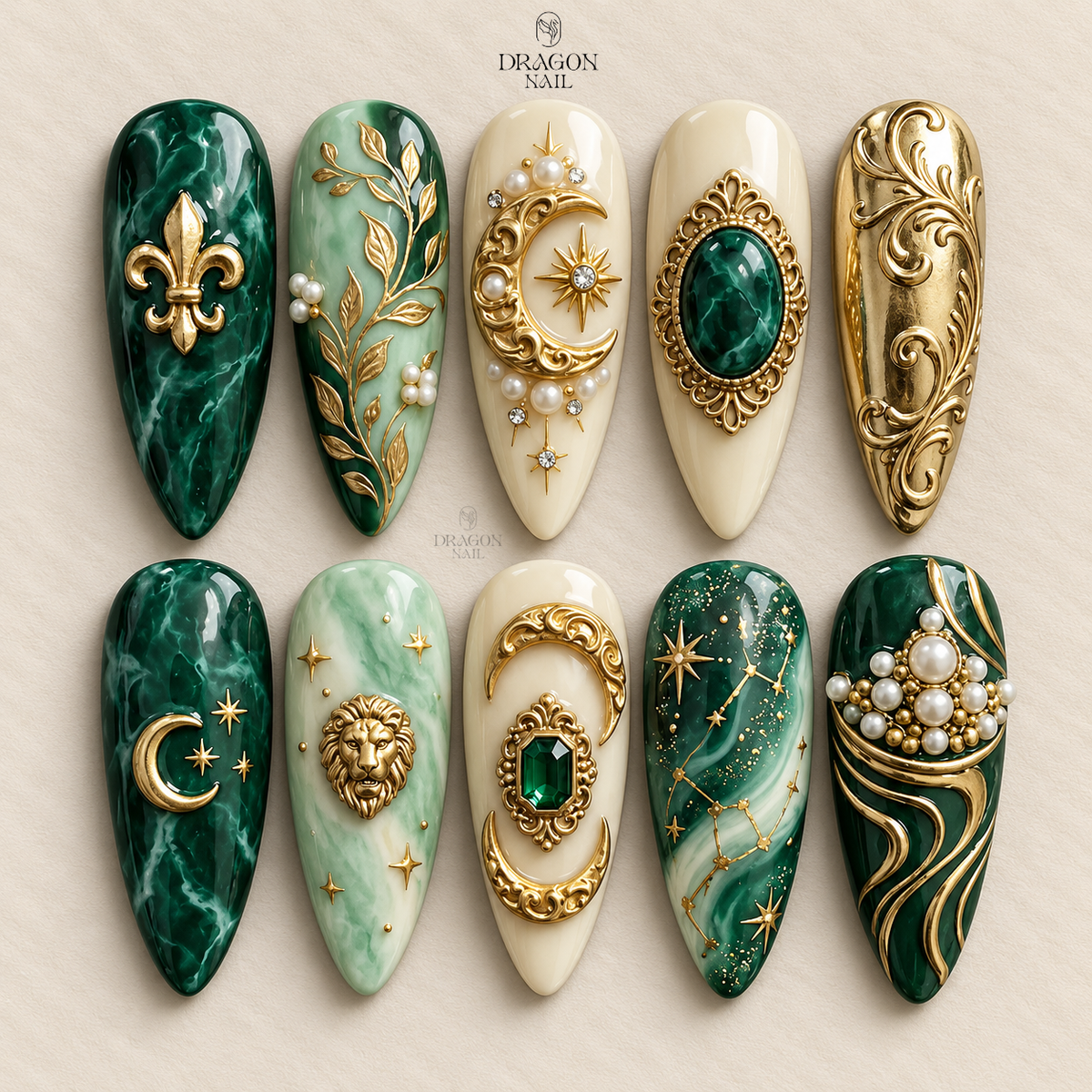 Royal Dark Fantasy Press On Nails