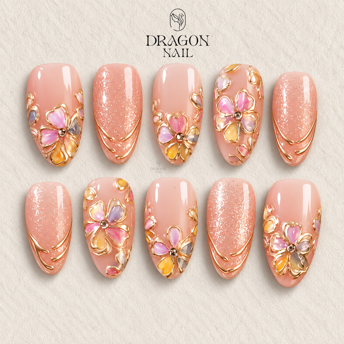 Serene Lotus Pond Press On Nails
