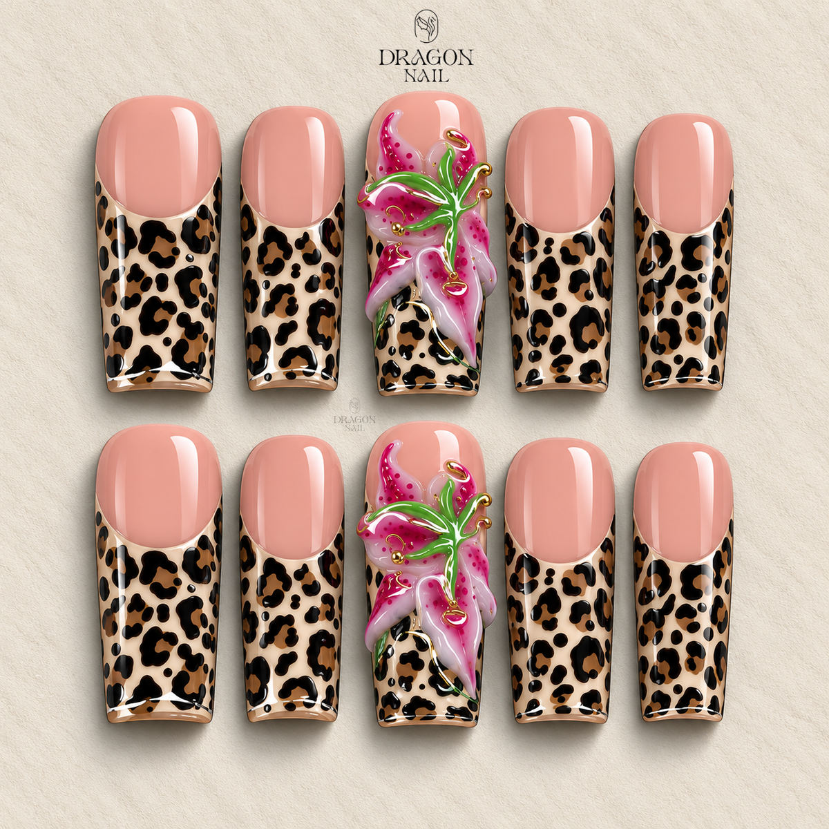 Soft Marble Glam Press On Nails