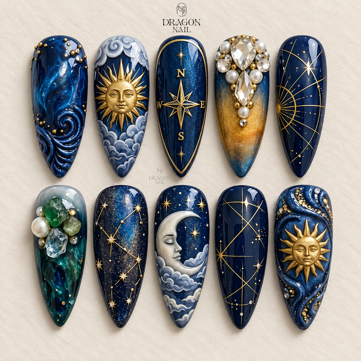 Vintage Enchanted Gothic Press On Nails