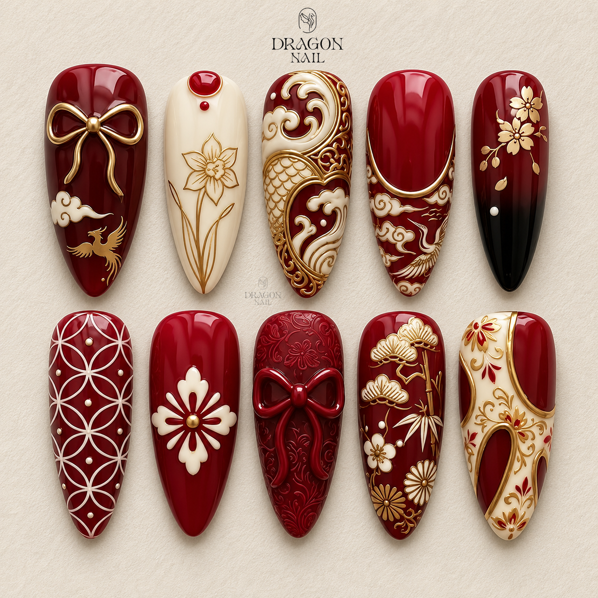Vintage Ornamental Elegance Press On Nails