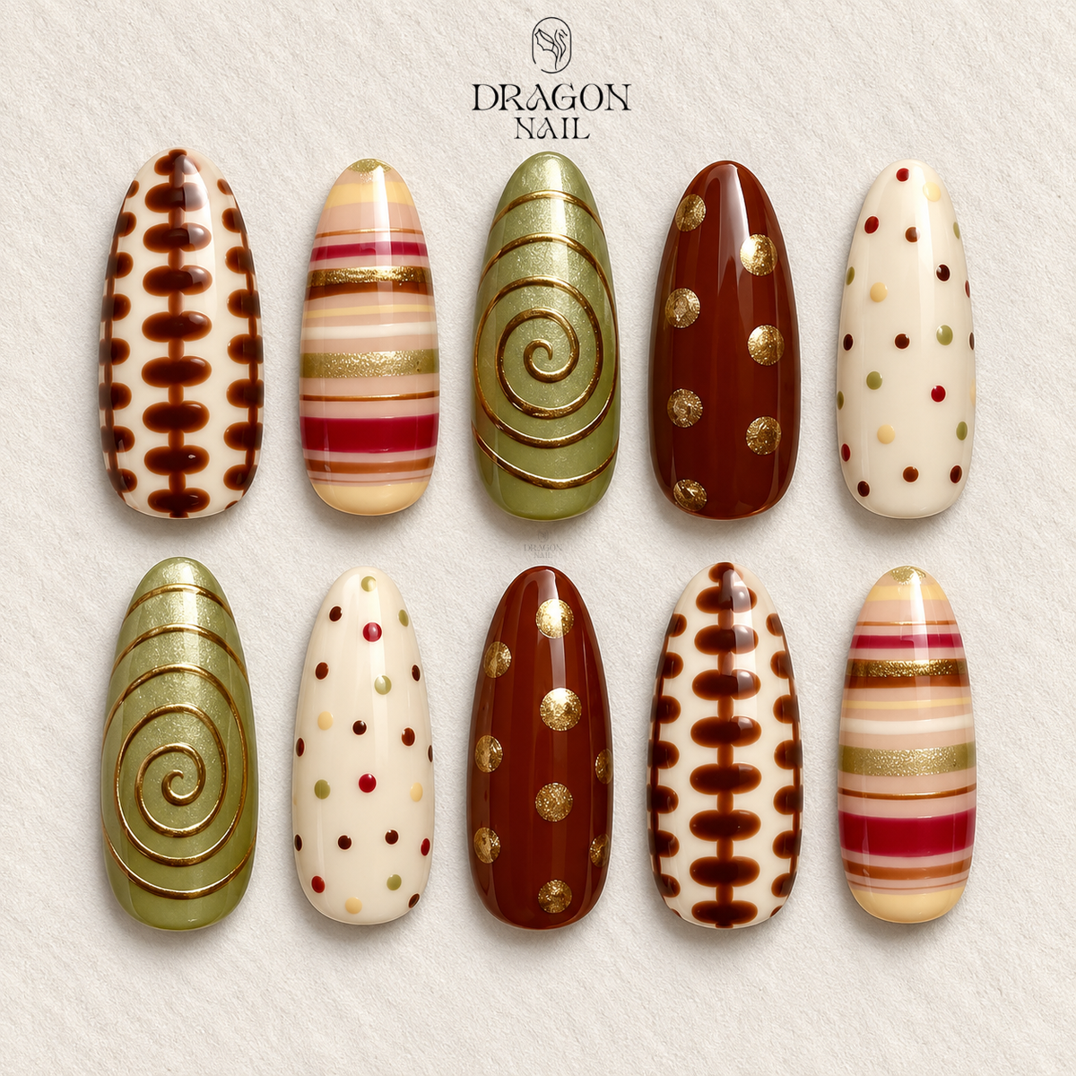 Whimsical Forest Cottagecore Press On Nails