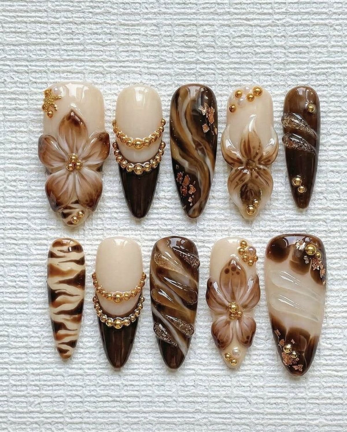 Pastel Gothic Lace Bow Elegant Charm Press On Nails