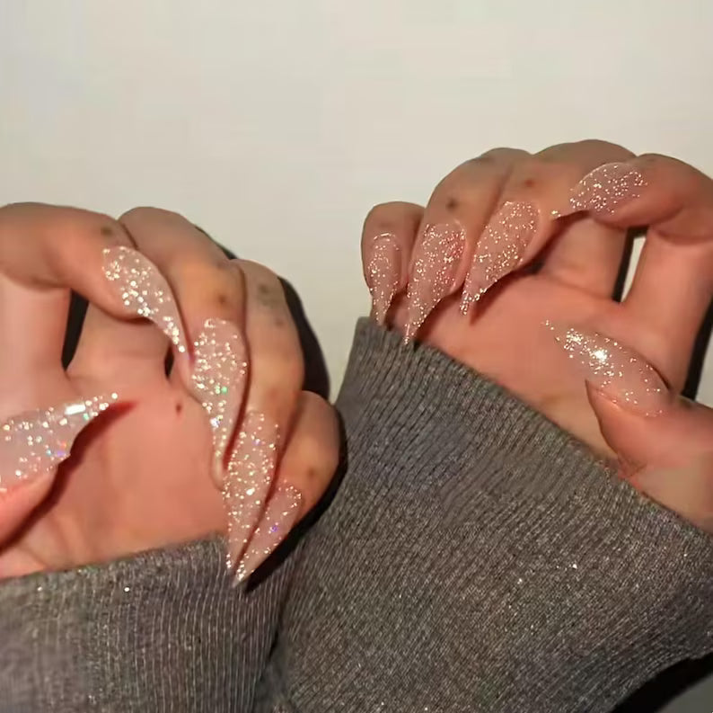 Sparkling Dragon Claw Press On Nails
