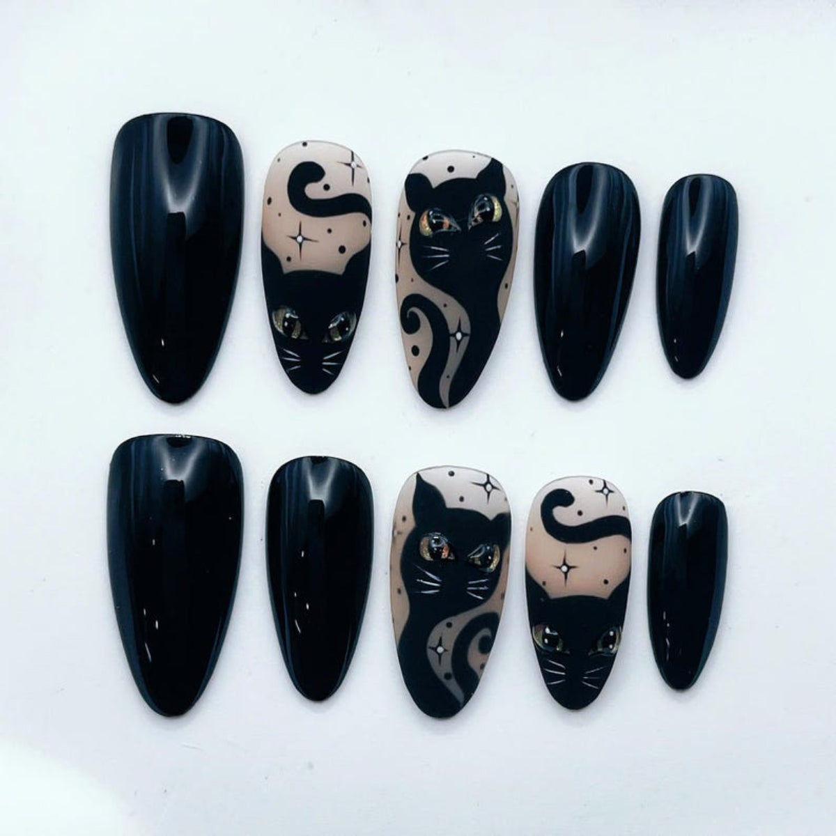 Mystical Witchy Black Cat Spooky Gothic Festive