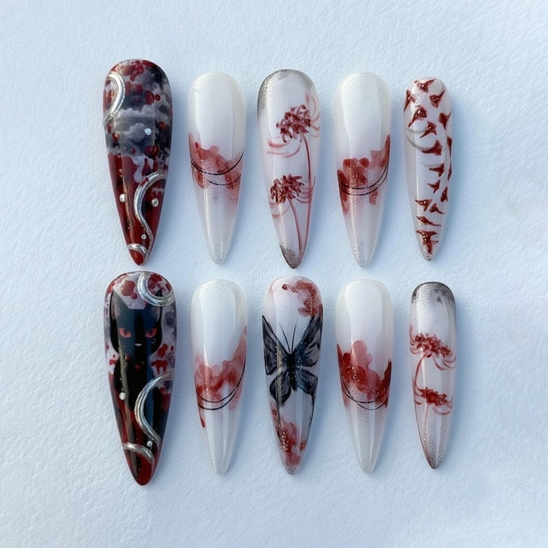 Luxurious Enchanted Gothic Press On Nails