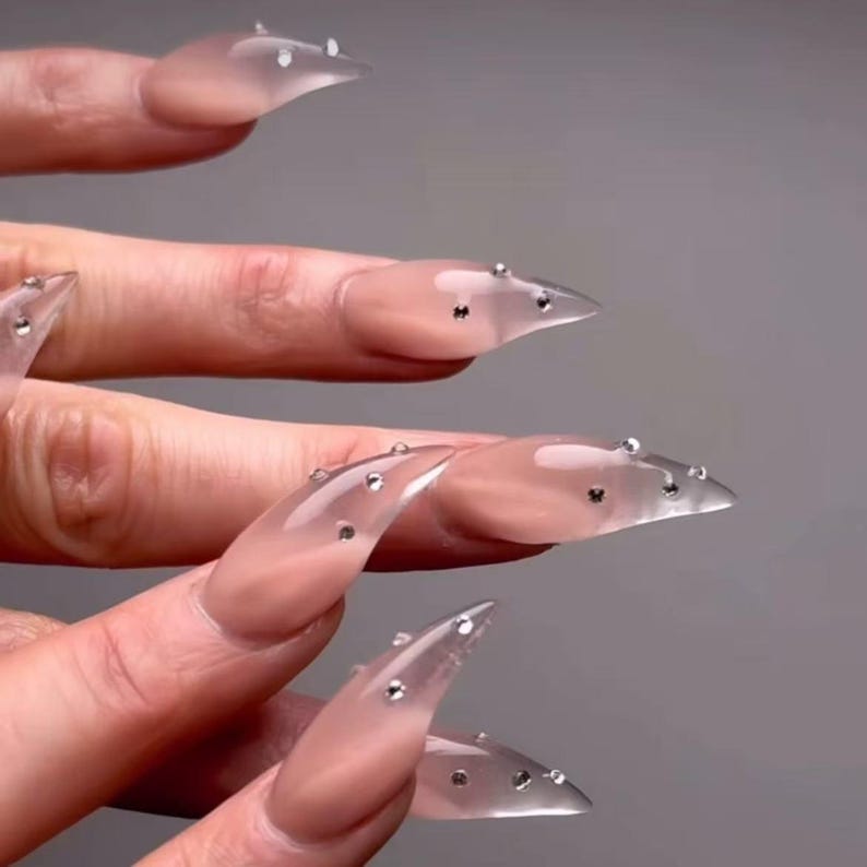 Diamond Armor Dragon Claw Press On Nails