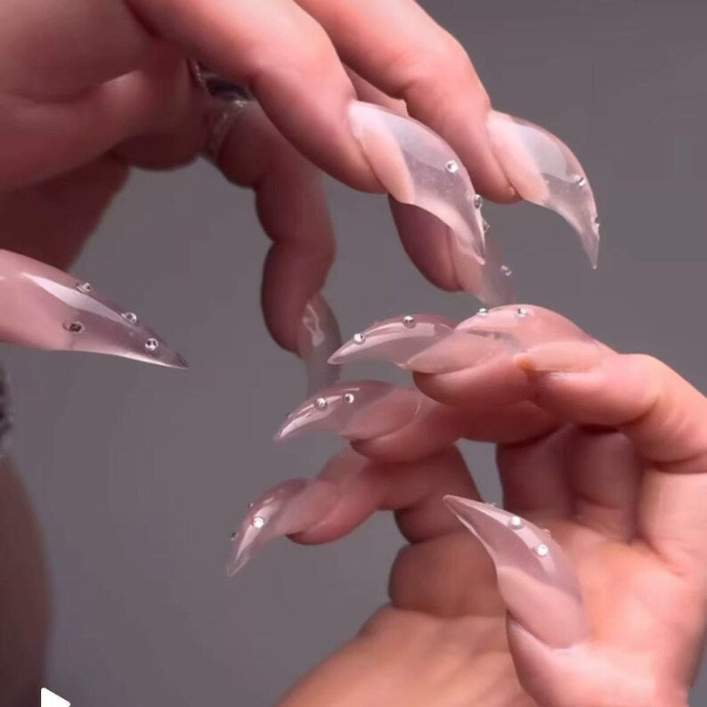 Diamond Armor Dragon Claw Press On Nails