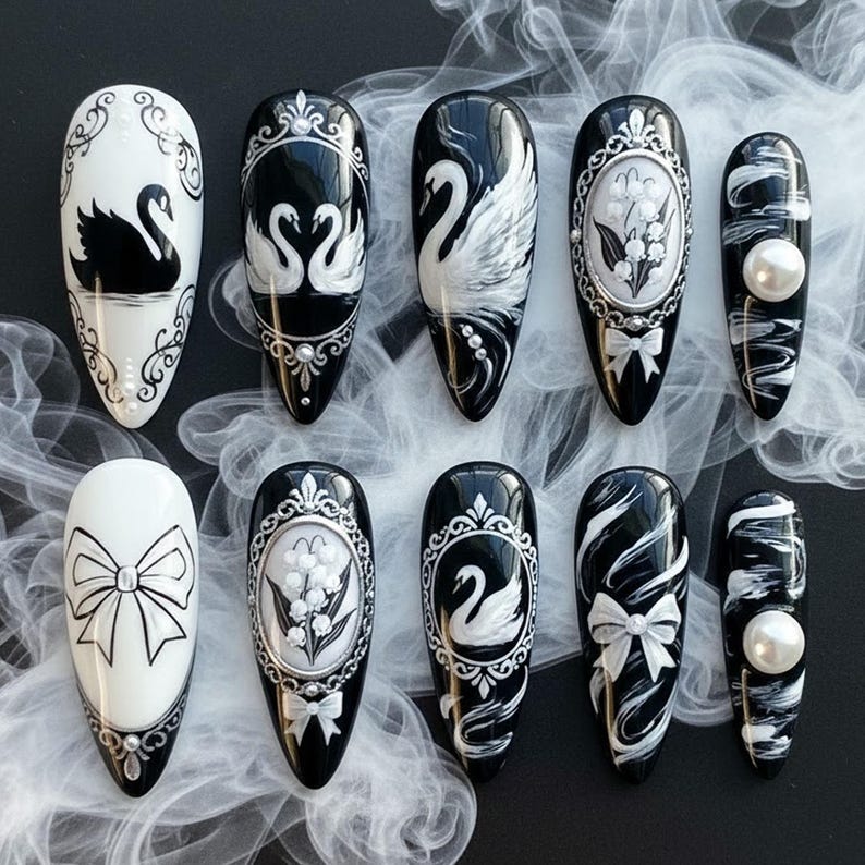 Dark Enchanted Gothic Press On Nails