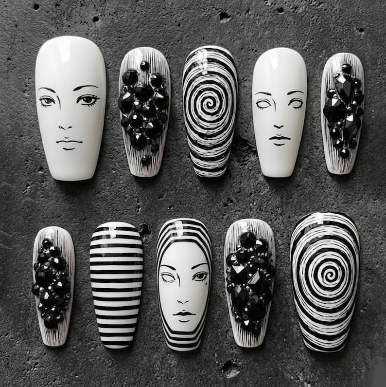 Vintage Enchanted Dark Fantasy Press On Nails