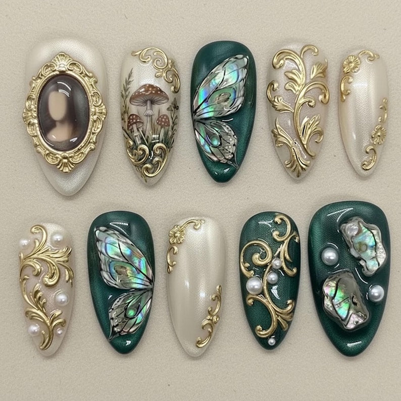 Royal Enchanted Gothic Press On Nails