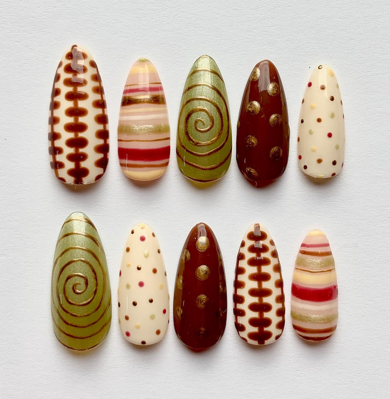 Whimsical Forest Cottagecore Press On Nails