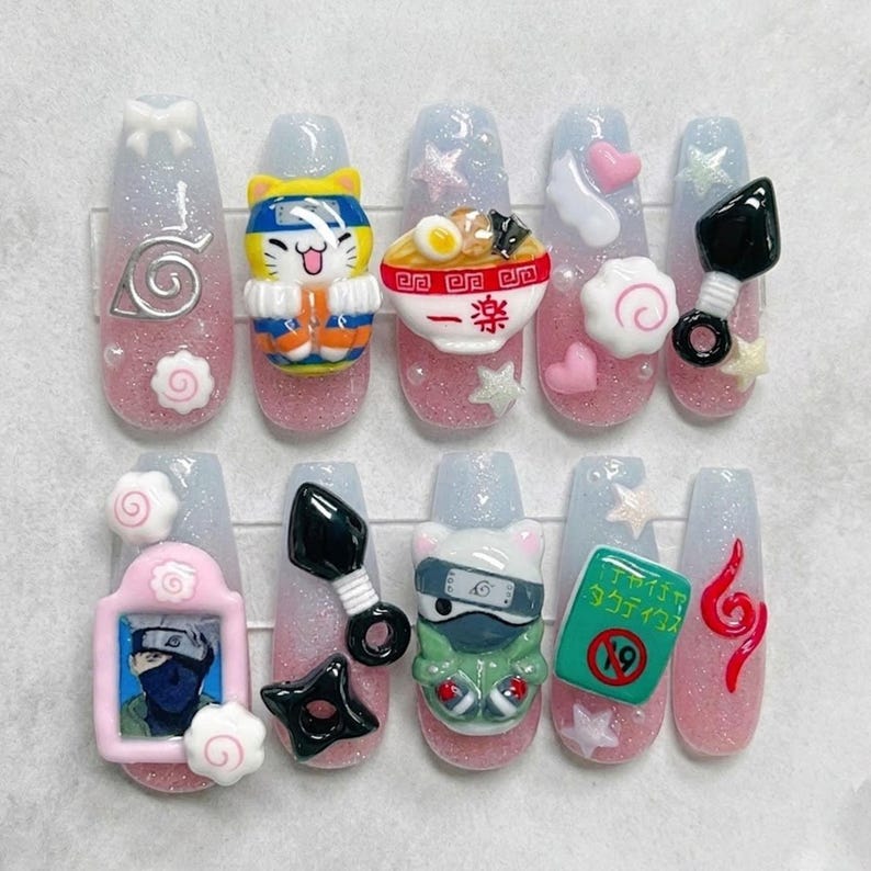 Bold Ninja Adventure Press On Nails
